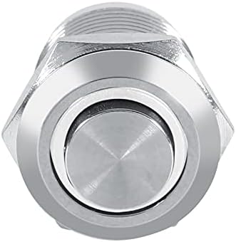 Kimiss 12 mm vodootporni metalni trenutni prekidač gumba visoki flush 4 -pištolj bijeli LED 3V + LED tipka prekidač LED momentalni
