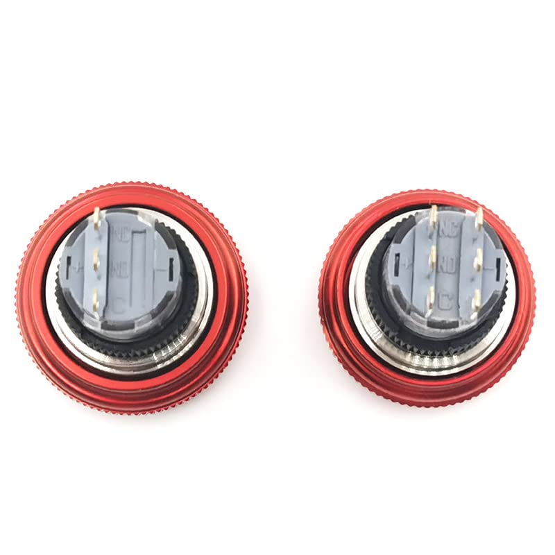 Rotacijski gumb za zaustavljanje metala Kočnica prekidača za hitne slučajeve s LED indikatorom 5A 220V12V24V110V s bazom