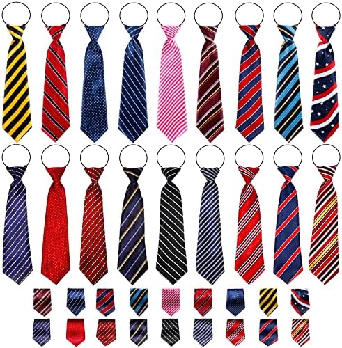 Set od 18 unaprijed vezanih kravata za dječake elastična kravata za vrat dječja kravata dječačka kravata za malu djecu školska