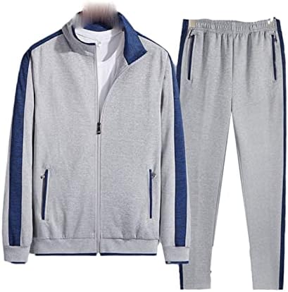 Jogger odijela za mušku jesensku dvodijelnu trčanje set Sportska odjeća Sportska odjeća O-Neck Zipper Jacker+hlače teretane