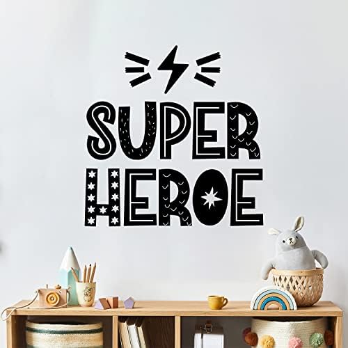 Naljepnica vinil zida - Super Heroe/Super Hero - 15 x 15 - Trendi ljupki smiješni dizajn Španjolska naljepnica citata za