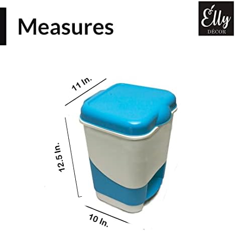 Elly Décor 2,6 galona STEP-na smeće za smeće kante za smeće može se otpasti, uklapa se ispod stola, kuhinja, dom, ured, izdržljiva