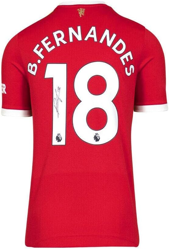 Bruno Fernandes potpisao majicu Manchester Uniteda - 2021-2022, broj 18 - Autografirani nogometni dresovi