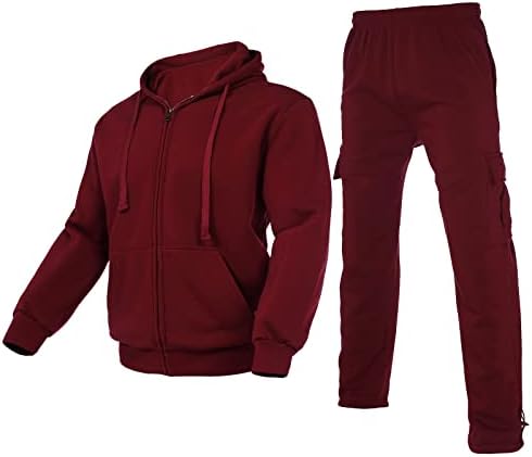 Belnorth muški tracksuit Set 2 komada Fleece Hoodie Sweatsuit Outdoor Sports Activewear