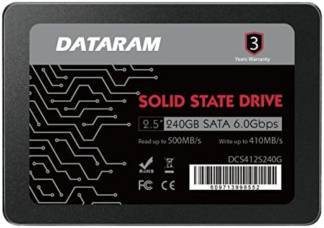 Dataram 240 GB 2,5 SSD pogon Solid State pogon kompatibilan s Asus Prime H270-Pro