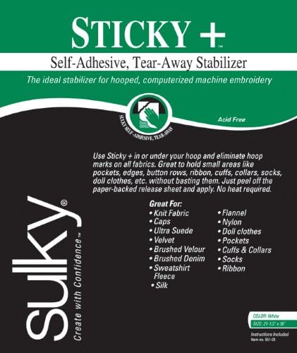 SULKY 551-01 Ljepljivo sebstvo, 22,5 inča od 36-inčnih, ljepljivog stabilizatora suze/udaljenosti