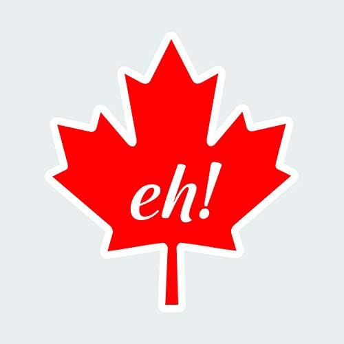 FAGRAPHIX kanadski javorov list eh! Naljepnica naljepnica za samo ljepljivu putovanju Kanada eh smiješno 10,85 široko