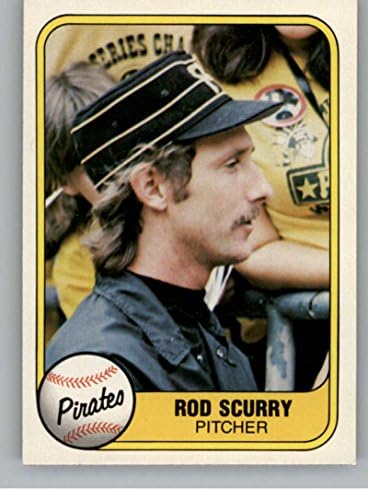 1981. Fleer 380 Rod Scurry RC Rookie Card Pittsburgh Pirates
