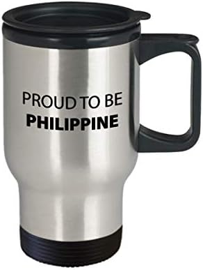 Filipinski 14oz izolirana putnička šalica ponosna što je jedinstvena inspirativni sarkazam za filipin