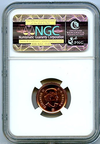 2012. Kraljevska kanadska kovanica Kanada Nova smeđa etiketa Bakarni čelik Prošle godine izdanja Cent MS66 NGC