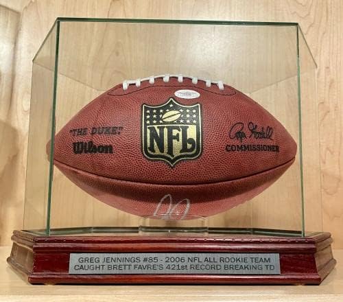 Greg Jennings 421 TD potpisao je službeni Wilson NFL Game Football Packers SB XLV JSA - Autografirani nogomet
