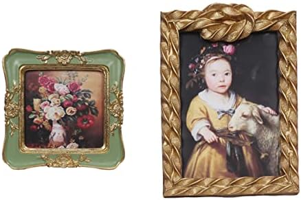 WINPlus+ Vintage okviri za slike, luksuzni antički okviri za fotografije zid i zaslon na stolu