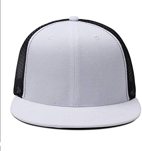 Yizhichu1990 Unisex Plain Flat Bill ADIDBALE BASEBALL CAP prazna Snapback mrežica šešira