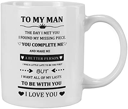 Smiješna šalica za kavu za mog muškarca novost smiješna šalica za tatu / braću / sina Valentinovo rođendan poklon za Očev