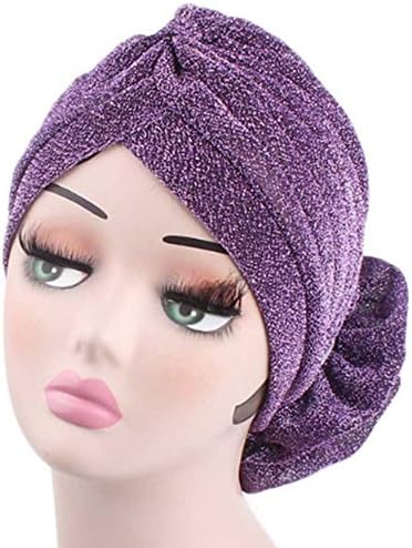 BBSJ stil tanka hidžab turbanska moda Žene Zlatna turbana Nova rastezljiva mekana jarki šešir šešir glava omota