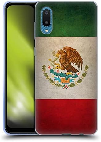 Dizajn slučajeva glave Meksiko Meksički grunge za zastave 1 meki gel slučaj kompatibilan sa Samsung Galaxy A02/M02