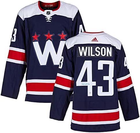 Tom Wilson Washington Capitals potpisao je alt mornaricu adidas Jersey - Autographed NHL dresovi