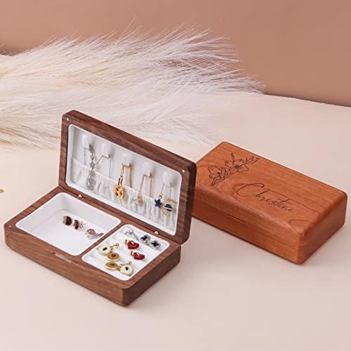 Personalizirana drvena kutija nakita, rođendanski poklon za mamu, ženu ili djevojku, poklon za majčin dan za nju, vjenčani