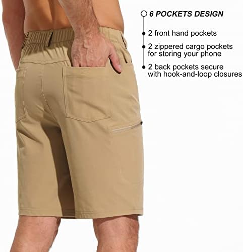Poliva muške planinarske kratke kratke hlače brze suhe teret golf casual kratke kratke kratke hlače lagane vodene otporne