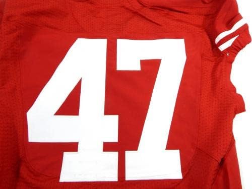 2014. San Francisco 49ers Marcus Cromartie 47 Igra izdana Red Jersey 44 DP35601 - Nepotpisana NFL igra korištena dresova