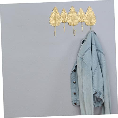Hemoton četiri kuke za lišće teška vješalica za odjeću metal metalna privjeska za metalne vješalice teške jakne stalak zlatne