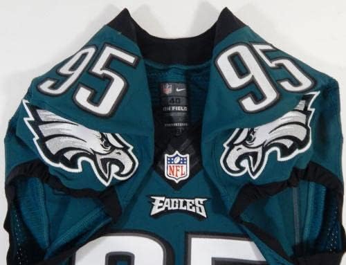 2015. Philadelphia Eagles Mychal Kendricks 95 Igra izdana Green Jersey 40 679 - Nepotpisana NFL igra korištena dresova