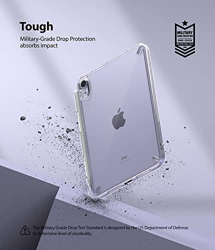 RINGKE FUSION Kompatibilno s iPad Mini 6, prozirni tvrdi stražnji poklopac, otporan na udarce TPU -a s olovkom za zaštitu