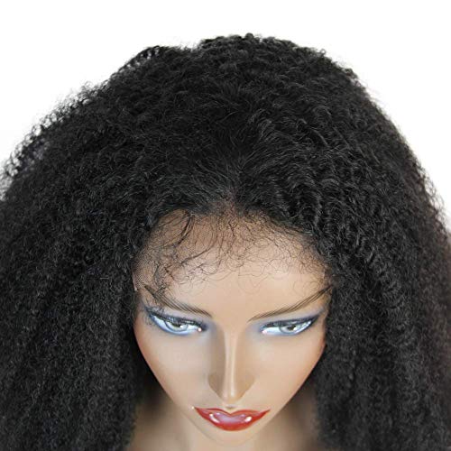 Kovrčave perike na prednjoj čipki za crne žene Perike bez ljepila od 100 brazilskih ljudskih dlaka s dječjom kosom prirodnog