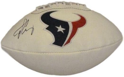 Jadeveon Clowney Autografirani Houston Texans White Logo Football JSA 10881 - Autografirani nogomet