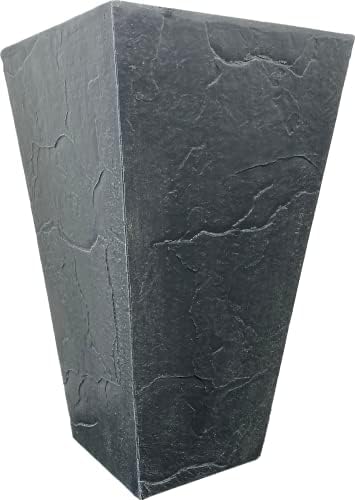 Čempres i alabaster ekološki prihvatljiv tamno sivi škriljevac dizajnerski lonac od stakloplastike za unutarnje / vanjske
