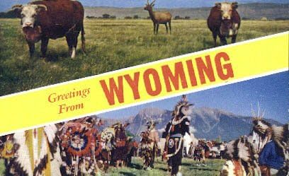 Pozdrav iz, Wyoming razglednice