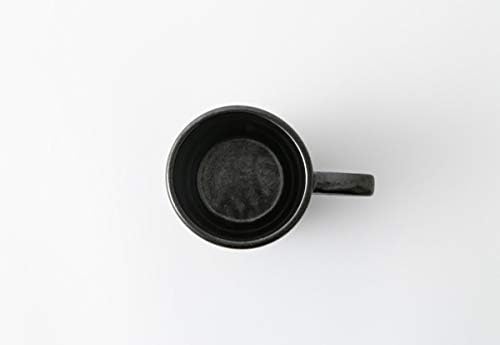Šalica Ware Ware - crna, japanska keramika, keramika, ručka za škare, lako za držanje