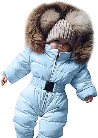 Zimska topla romper vanjska odjeća jakna s kapuljačama s kapuljačom dojenčad debeli dječaci Boys Outfits & Set Snow Bibs