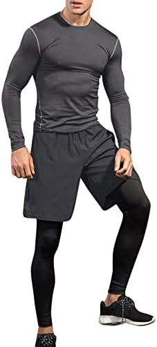 Ljetne muške košulje hlače odijelo Fitness Neck Sports o dugi sušenje brzog odijela za povratak dugih rukava za tinejdžere