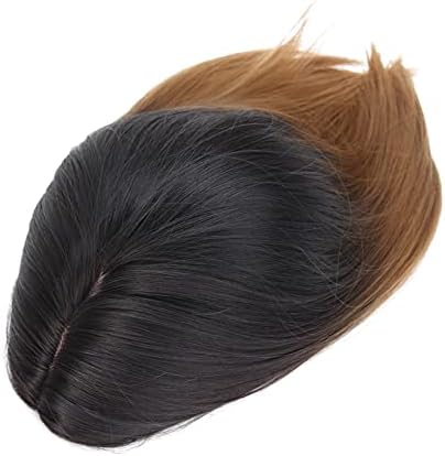 Crna smeđa gradijentna ravna perika ženska perika za zamjenu prirodne kose mekana ženska perika za zabavu, kosplej, svakodnevna