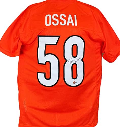 Joseph Ossai Autographed Orange Pro stil Jersey-Beckett w hologram crni