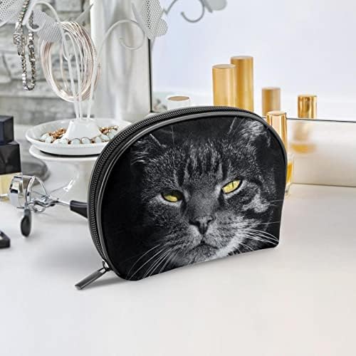 TBOUOBT Pokloni za muškarce Žene šminke Torbe toaletne torbice Male kozmetičke torbe, mačka životinja cool