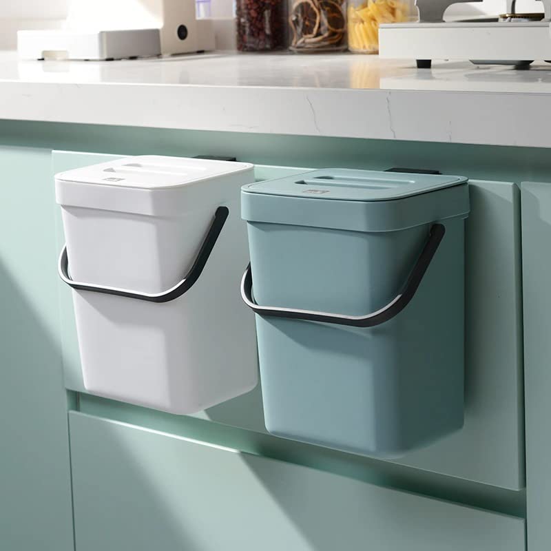 Kuhinjska plastična kanta za smeće, viseća kanta za smeće od 3 L za kuhinju, zidna kanta za smeće za kupaonicu, kanta za
