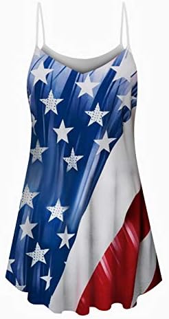 Balakie žene 4. srpnja Majice za rukavice za rukavice od američke zastave haljina Ljetna ležerna haljina na plaži s džepovima