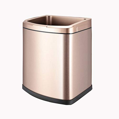 Kanta za smeće bucket bucket bucket od brušenog nehrđajućeg čelika, četvrtasta kutija za odlaganje kante za smeće, kuhinjske