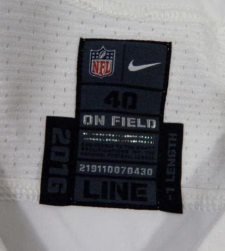 . San Francisco 49ers prazna igra izdana bijela dres nike 40 dp42526 - nepotpisana NFL igra korištena dresova