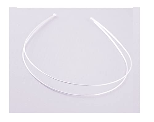 Srebrna žica u tonu 1 mm traka za kosu, baza za tijaru, traka za glavu - jednoredna / dvoredna, Jedna veličina, 1