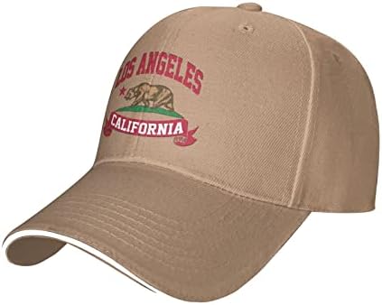 Kalifornijska republika Can Los Angeles Crni klasični pamučni šešir Muškarci Žene bejzbol kapice Dad šešir Podesiva obična