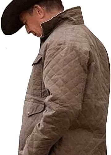 Muška TV serija Kevin Costner YS sezona 4 kauboj John Dutton Quilted Cotton S04 Jakna kaput