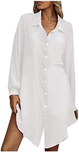 Haljina za dame jesenski ljetni dugi rukav pogupka izrez mini kratka casual basic haljina gumb tinejdžerka dolje