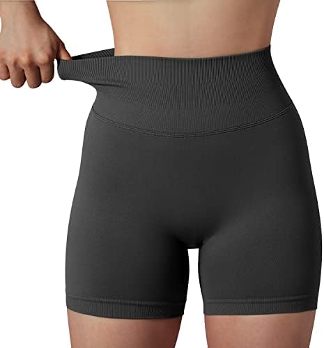 Ruuhee Žene bešavne treninge kratke hlače Podizanje visokog struka, reciklirane kratke hlače za teretanu