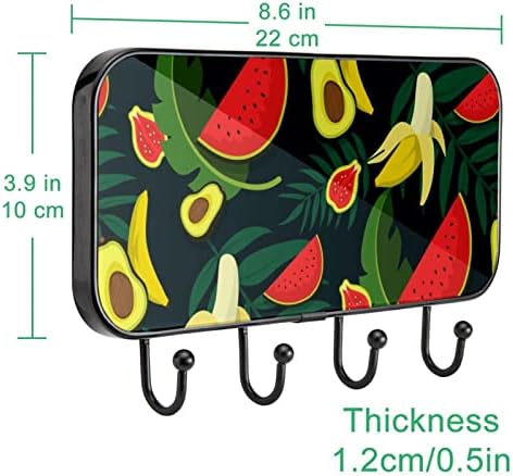 Lyetny držač ručnika zidni stalak za ručnike za ručnike za kupaonicu ogrtač za ogrtač odjeća tropsko voće Organizator za