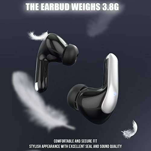 YokiBy bežične slušalice Bluetooth 5.3 TWS ušne uši, 40h igranja u ušnim slušalicama s mikrofonom, IPX5 vodootporni, duboki