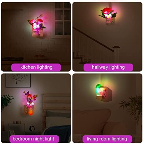 6 pakiranja gljivičnih noćnih svjetala energetski učinkovit LED utikač senzor svjetla senzor zidne rasvjete Noćna svjetla