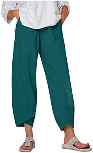 Xiloccer najbolje hlače za žene ležerne hlače s visokim strukom pamuk za oblačenje dnevno